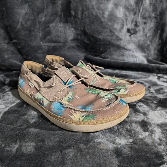 Clarks Mens Higley Tie Sand Floral Slip On Shoe Size Men's US 10 - Picture 1 of 6
